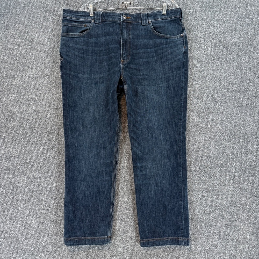 Duluth Ballroom Double Flex Jeans Mens 40x27 Blue Standard Fit Workwear Denim